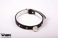 obroża damska wąska whips collection biała