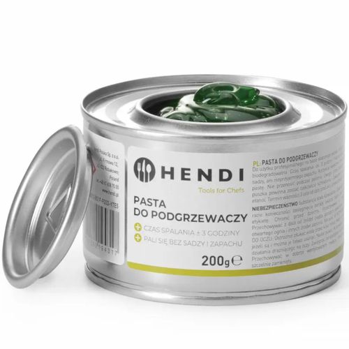 Pasta do podgrzewaczy potraw - etanol puszka 48 x 200g - Hendi 194546 na Arena.pl