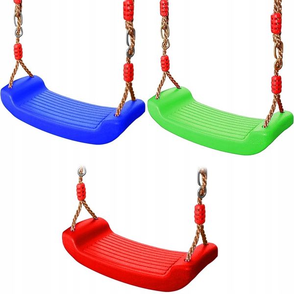 HUŚTAWKA OGRODOWA DLA DZIECI HUŚTAWKA DLA DZIECI DESKA SIEDZISKO PLASTIKOWA zdjęcie 3