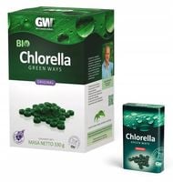 BIO Chlorella Green Ways tabletki 1320 szt. 330 g + pudełko podróżne