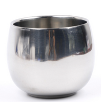 Zestaw KUBKÓW 1 szt - SREBRNE - Home Decor