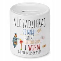 Skarbonka Dla Listonosza Nie Zadzieraj Ze Mną Z Nadrukiem Ze Zdjęciem