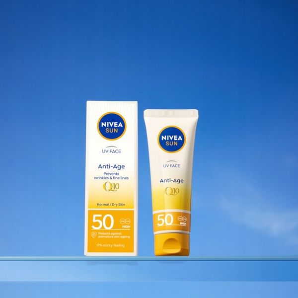 NIVEA SUN Krem do twarzy przeciwsłoneczny przeciwzmarszczkowy SPF50 50ml zdjęcie 5
