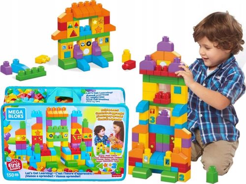 MEGA BLOKS KLOCKI FIRST BUILDERS TORBA 150EL FVJ49 na Arena.pl