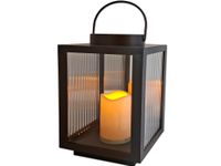 SOLAR SOLARNA LATARNIA LAMPION CZARNA ZE ŚWIECĄ