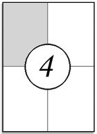 Etykiety samoprzylepne 105x148,5mm 100ark A4 mat