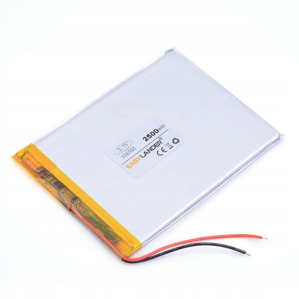 Akumulator Li-Poly 2500mAh 3.7V 356595 zdjęcie 1