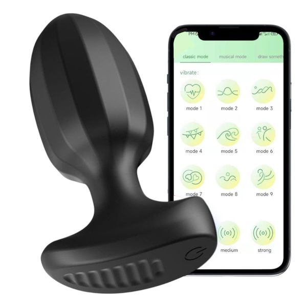 Power Escorts - Br192 - Remote Vibrating Plug - App Controled - Silicone zdjęcie 1