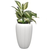 Doniczka donica wkład nowoczesna Biały Mat  40 cm H 62 cm Okrągła