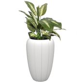 Doniczka donica wkład nowoczesna Biały Mat  40 cm H 62 cm Okrągła