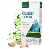 MEDICA HERBS KOLAGEN MORSKI mocne kości stawy włosy jędrna skóra 60 kaps