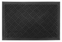 Wycieraczka podgumowana gumowa PCV PVC prostokątna JAMES 60 x 40 cm czarna wzór nr 1 romby kwadraty