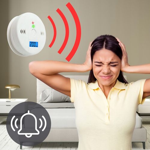 Czujnik Czadu Certyfikowany Detektor Tlenku Węgla Bezprzewodowy LCD Alarm na Arena.pl