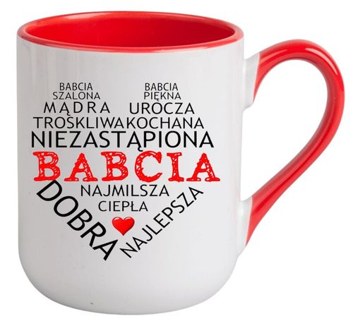 KUBEK Z NADRUKIEM PREZENT DZIEŃ BABCI URODZINY BABCIA IMIENINY na Arena.pl