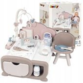 Smoby Kącik Opiekunki Elektroniczny Baby Nurse Krzesełko do Karmienia