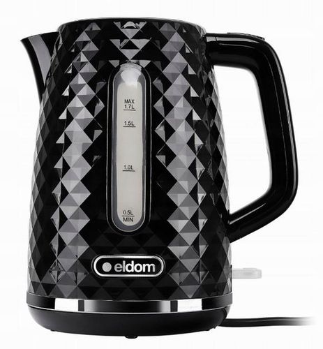 Czajnik elektryczny bezprzewodowy czarny ELDOM C280B 1,7L 2200W cichy MOCNY na Arena.pl