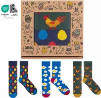 Skarpety Prezent na Wielkanoc Śmieszne Kolorowe bawełniane 35-40