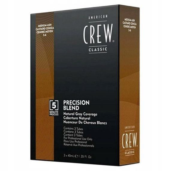 American Crew Precision Blend Odsiwiacz 3x40ml 5-6 Medium Ash zdjęcie 3