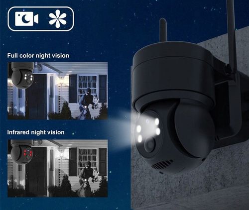 SOLARNA KAMERA IP OBROTOWA ZEWNĘTRZNA WIFI 4MP na Arena.pl