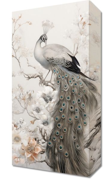 Obraz 20x40cm Pawia Gracja zdjęcie 1