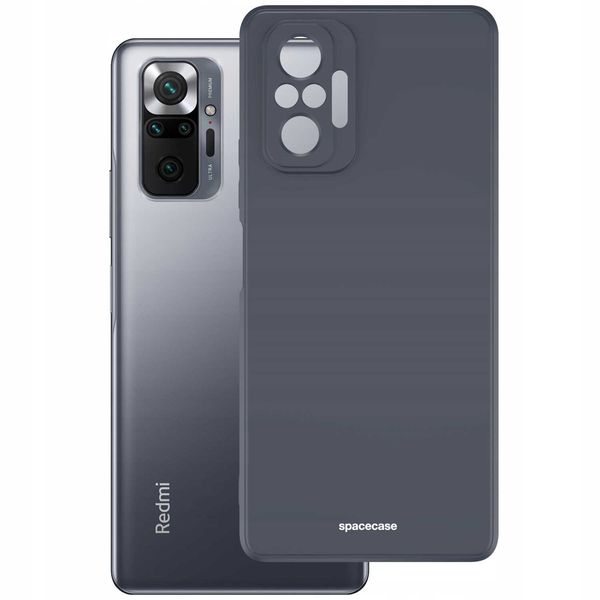 Spacecase Silicone Case Redmi Note 10 Pro Black zdjęcie 2