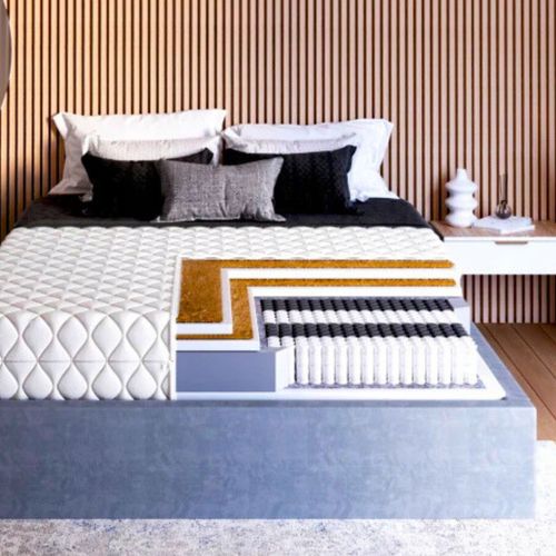 Materac sprężynowy kieszeniowy kokos 180 x 200 26cm wysoki H3, H5 PREMIUM na Arena.pl