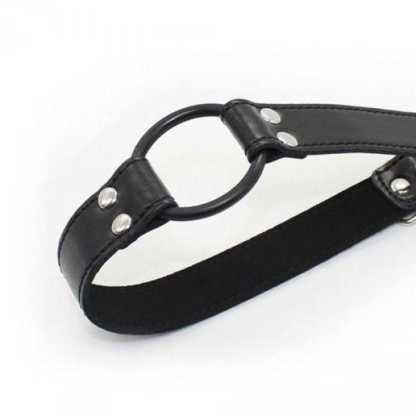 Knebel-Easy Belt Ring Gag (Nero) zdjęcie 2