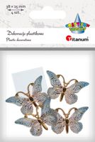 dekoracja motyle plastikowe samoprzylepne titanum