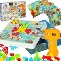 Wkrętarka Wiertarka Śrubki Klocki Konstrukcyjne Zestaw Majsterkowicza 261 E