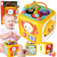 Kostka Edukacyjna Interaktywna Sorter Montessori Multikostka Sensoryczna