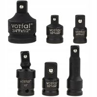 REDUKCJE ADAPTERY REDUKCYJNE UDAROWE NASADKI PRZEDŁUŻKA 1/2 3/8 3/4 CR-MO