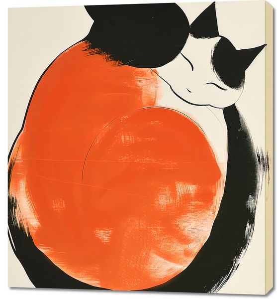 Obraz 90x100cm Yin i Yang Kotów zdjęcie 1