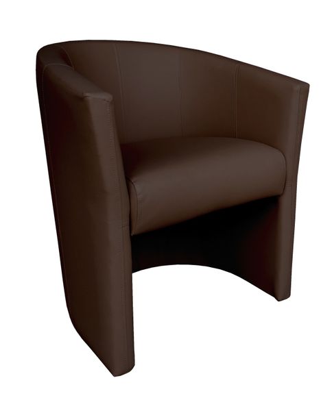 Fotel CLUB Eco skóra D2 brąz zdjęcie 1