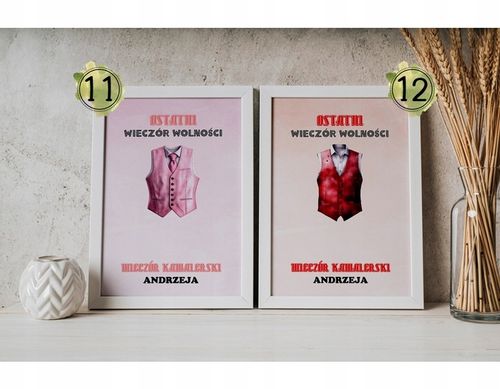 PREZENT NA WIECZÓR KAWALERSKI PAMIĄTKA OBRAZEK A4 IKWK na Arena.pl