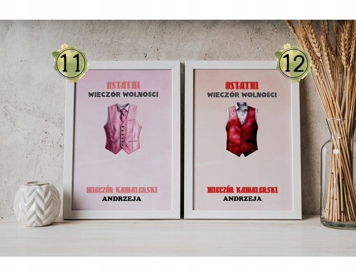 PREZENT NA WIECZÓR KAWALERSKI PAMIĄTKA OBRAZEK A4 IKWK zdjęcie 2