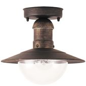 Zewnętrzna LAMPA sufitowa stropowa OSLO 8736 Rabalux industrialna OPRAWA ogrodowa outdoor IP44 antyczne złoto