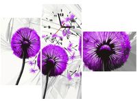 100CM 70CM ZEGAR 3 ELEM DMUCHAWCE FIOLECIE ŚCIENNY OBRAZ