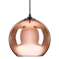 Lampa wisząca lustro Glow ST-9021 - L COPPER-L Step klosz kulisty miedziana