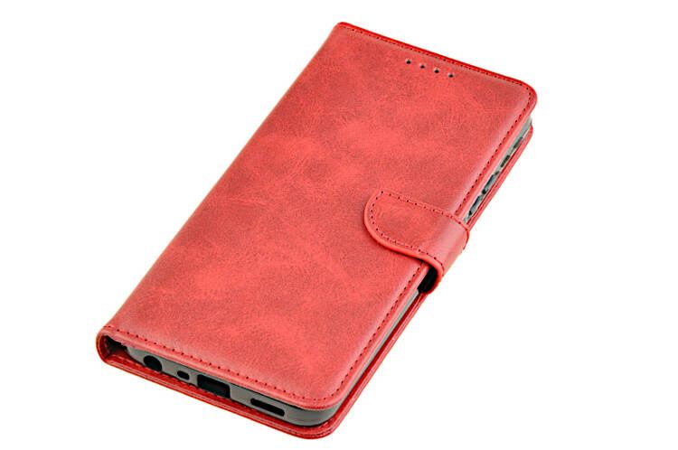 Etui portfel Wallet do Oppo A58 4G czerwony zdjęcie 2