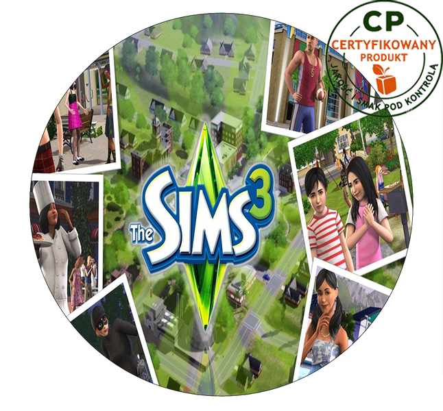 Opłatek na tort Sims zdjęcie 1