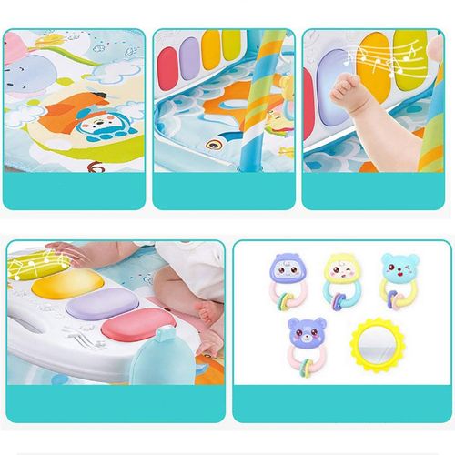 duża mata edukacyjna z pianinkiem interaktywna 5w1 różowe nicekids lz-9903 na Arena.pl