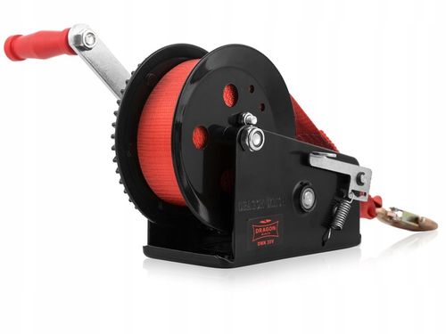 WYCIĄGARKA RĘCZNA KORBOWA PASOWA 1588kg WCIĄGARKA lebiodka przenośna DRAGON na Arena.pl