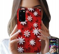 ETUI DO SAMSUNG GALAXY S20 - PŁATKI ŚNIEGU, ŚNIEG, GWIAZDKI, ŚWIĘTA