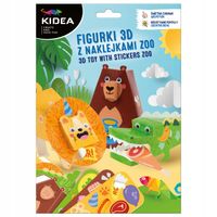 figurki 3d z naklejkami zoo kidea 4536