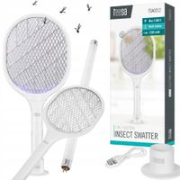 Elektryczna Łapka Na Muchy Lampka Na Owady Komary 2W1 Teesa Tsa0212 Biała