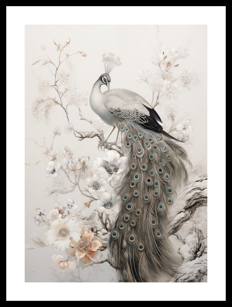 Plakat 29,7x42cm Pawia Gracja zdjęcie 3