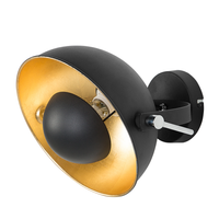 Lampa ścienna metalowa czarno-złota THAMES II