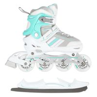 Łyżworolki 2w1 NH18191 Nils Extreme biało-niebieskie 34-38