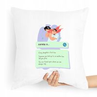 Poduszka Prezent Dla Taty Ojca Father Is.... Z Nadrukiem Ze Zdjęciem