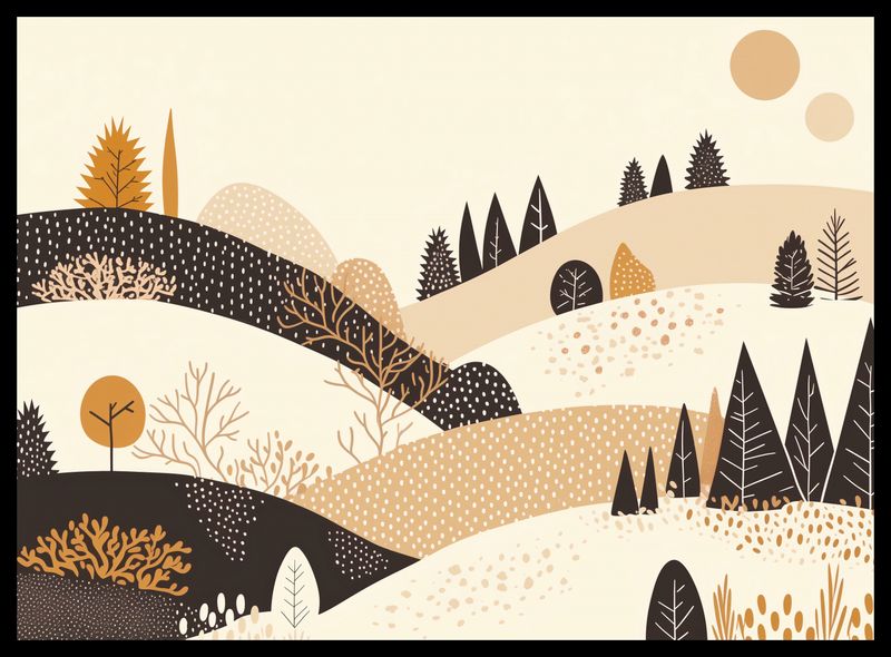 Plakat 55x40cm Jesień w Wzgórzach zdjęcie 2